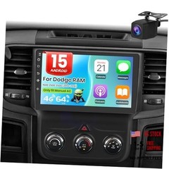 (4GB+64GB) Car Stereo for Dodge RAM 1500 2500 Manual AC 4GB RAM + 64GB ROM