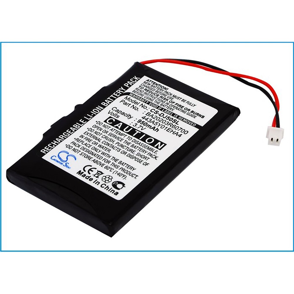 Battery for DELL Jukebox DJ 5GB HVD3T 443A5Y01EHA4 BA20203R60700 MP3 950mAh