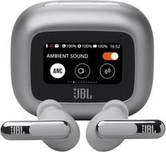 JBL Live Beam 3 Noise-Canceling True Wireless Earbuds (Silver)