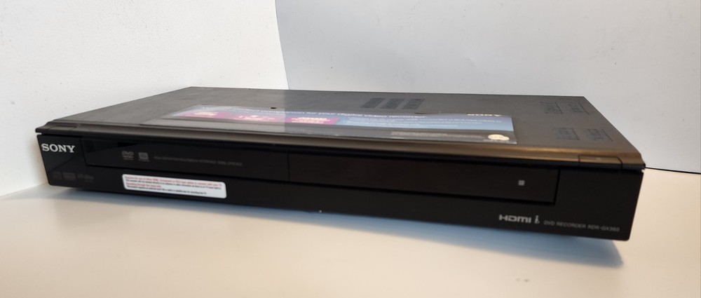Sony RDR-GX360 DVD Recorder.Tested,No Remote.Hdmi Cable not Included. Pre-Owned