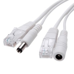 Power Over Ethernet Passive RJ-45 PoE Adapter Splitter Cable For IP Camera