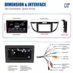 Android 13 Carplay WIFI For Honda CRV 2012-2016 Car Stereo Radio GPS Navi Apple