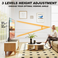 Universal Tabletop TV Stand Base Mount 22-65 Inch Height Adjustable VESA 800