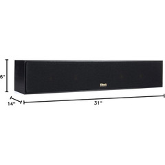 Klipsch Reference Wireless RW-34C Center Channel Speaker, Black