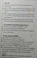 NEW SHAKESPEARE ART-3 ANTENNA RADIO TESTER ROHS BATTERY OR 12 VDC