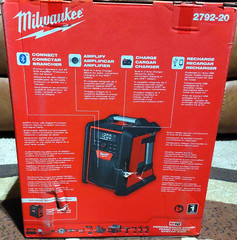 Awesome Milwaukee 2792-20 M18 Bluetooth Jobsite Radio -AND- Builtin Batt Charger