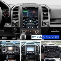 12.1” Android GPS CarPlay For FORD F150 2015-2020 Car Radio Stereo Tesla Style