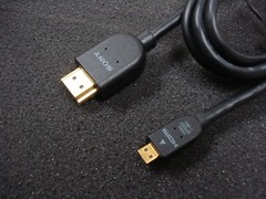 SONY DLC-HEU15A HDMI-micro High Speed Cable Ethernet-enabled 3D Video Support