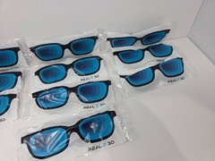 Lot of 10x Brand New Real D 3D Glasses ADULT Size PN: 0030109-001 ***