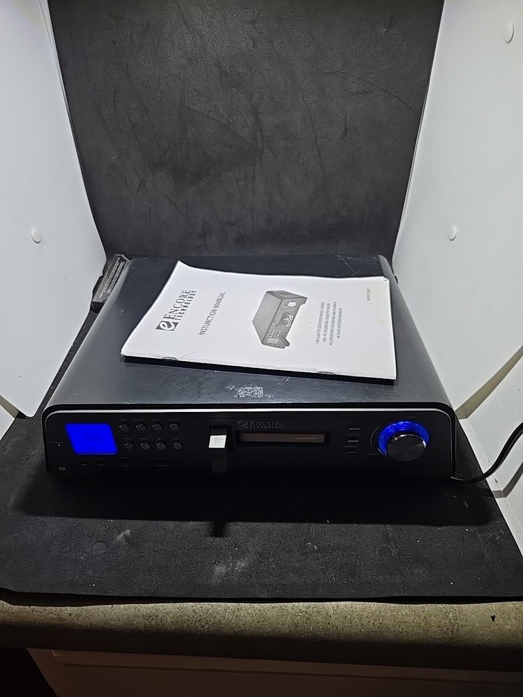 Untested Encore Technology cassette to mp3 converter, USB, SD card, RCA & aux,