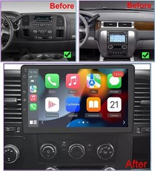 For GMC Yukon Chevy Silverado Double DIN Android 13 9″ Car Stereo Radio GPS WiFi