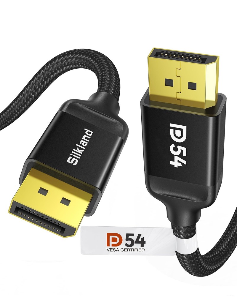 54Gbps DisplayPort 2.1 Cable 6.6FT VESA 16K 8K@120Hz 4K@240Hz FreeSync HDR
