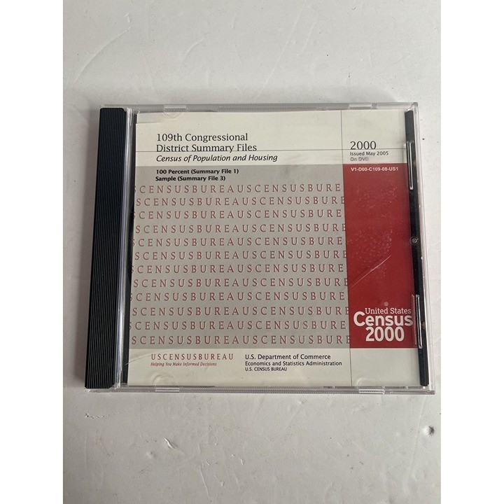 DVD – United States Census 2000 – District Summary Files