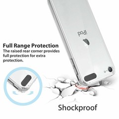 For iPod Touch 5th/6th/7th Gen Case Crystal CLEAR Shockproof Silicone TPU Cover