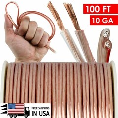 NEW 10 Gauge 100 Feet ft Heavy Duty Marine Car Home Audio Cable Speaker Wire GA