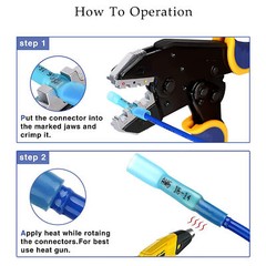 100/220x Waterproof Heat Shrink Spade Wire Connectors Electrical Crimp Terminals