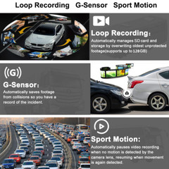 1080P Wifi USB Dash Camera Wide angle DVR 64GB for Android Car Stereo Headunit