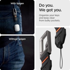 For AirPods Pro 2 | Spigen Lanyard with Carabiner Durable Strap with Clip