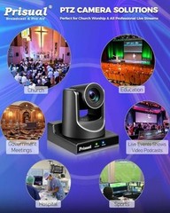 NDI PTZ Camera Gen 5, 30X Optical Zoom, AI Auto Tracking, 3G-SDI Titanium Gray