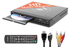 Oakcastle DVD100 Mini DVD Player for TV Multi-Connection Multi-Region Slim Des..