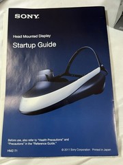 Sony HMZ-T1 Personal 3D Viewer Head Mounted Display Processor Unit Tested