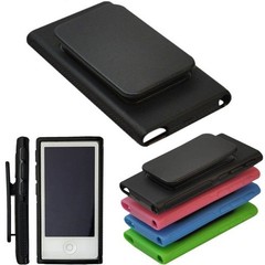 Case for Apple iPod Nano 7 7th Gen – TPU Gel Rubber – w/ Belt Clip – US Seller