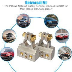 Car Battery Terminals Clamp Post 0/2/4/8 AWG Gauge Positive Negative Ports US