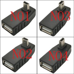 Mini USB Male to Female Usb 2.0 OTG Adapter Converter Connector Car AUX MP3 MP4