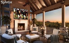 SYLVOX 55” Deck Pro Outdoor TV Waterproof 4K Smart TV 1000 nits for Partial Sun