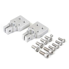 For SAE 4 Spot Flat Battery Terminal Car Audio Top Post 4/0 AWG Lugs + Bolts