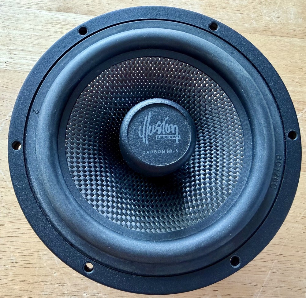 Acoustic Research Phantom Illusion Carbon Fiber Nd-5 Woofer 4 Ohm Shallow Driver
