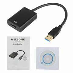 HD 1080P USB 3.0 to HDMI Video Cable Adapter For PC Laptop HDTV LCD TV Converter