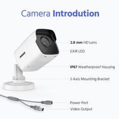 ANNKE 4K Ultra HD 5MP/8MP 8CH DVR Video CCTV Home Security Camera System Outdoor