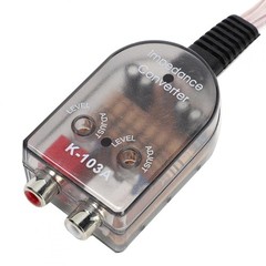 Car Audio High to Low Impedance Converter 12V for Car Stereo Speaker System