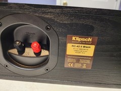 Klipsch Reference RC-42 II Center Channel Speaker Black 8 Ohm 75W Home Theater