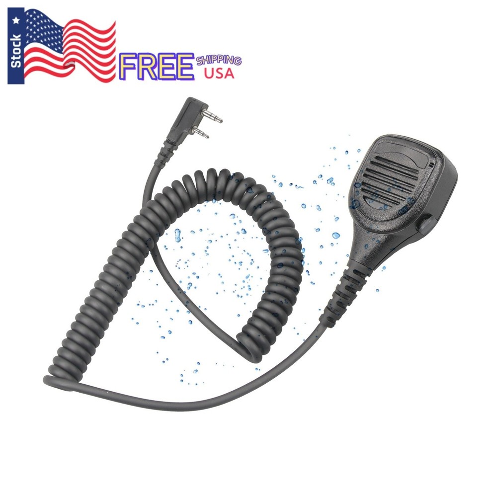 NEW waterproof IP56 Speaker Microphone for T-D878UV Plus/D878UV/D868UV Radios