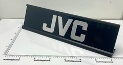 JVC Stereo Desk Sign – Custom Silver Aluminum