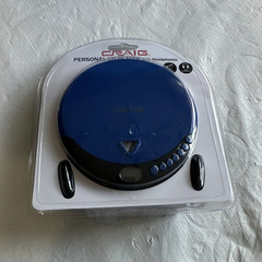 Craig CDC 2011 CD Player Bluetooth AM/FM w/ Headphones Blue/Black 2011