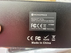 Monoprice Blackbird 4K Pro 5×1 HDMI Switch with HDCP 2.2 Support