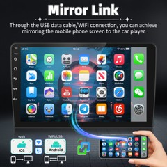 Android 13 Car Stereo Radio GPS Navi Apple CarPlay BT For 2010-2014 Ford Mustang