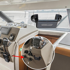 HYS Walkie Talkie Single Side Radio Car Mount, Car Radio Mounting Kit with Screw