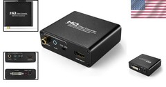Versatile TNP HDMI to DVI Converter with Multiple Audio Options – Black
