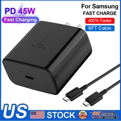 PD Power Fast Charger Wall Adapter Phone Data Cable For Samsung Galaxy S23 S22+