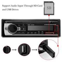 Bluetooth Car Stereo Audio In-Dash FM Aux Input Receiver SD USB MP3 Radio Player