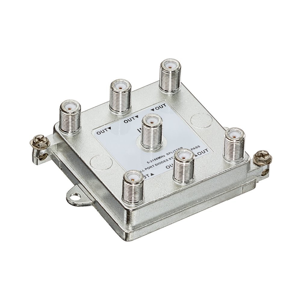 47690-G6 1 X 6 (6-Way) 2Ghz Passive Video Splitter, Gold