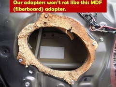 Custom Ford F150 & Super duty Front door speaker midrange adapters 6×9″ to 6.5″