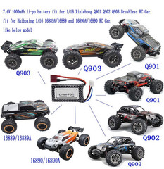 1X 7.4V 1000mAh Li-po Rechargeable Battery 25C 803048 T-Plug Fit RC Cars Trucks