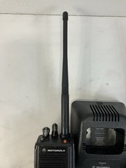 Lot of 2 HO1KDC9AA3DN Motorola HT1000 Radio & One Charger. See Description