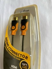 QFX HDMI Connector 12 FT HD-12 , 24k gold plated tips for superior signal tr NEW