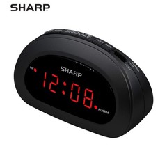 Small, Space-Saving Digital Alarm Clock – Compact Bedside Clock with Large Re…